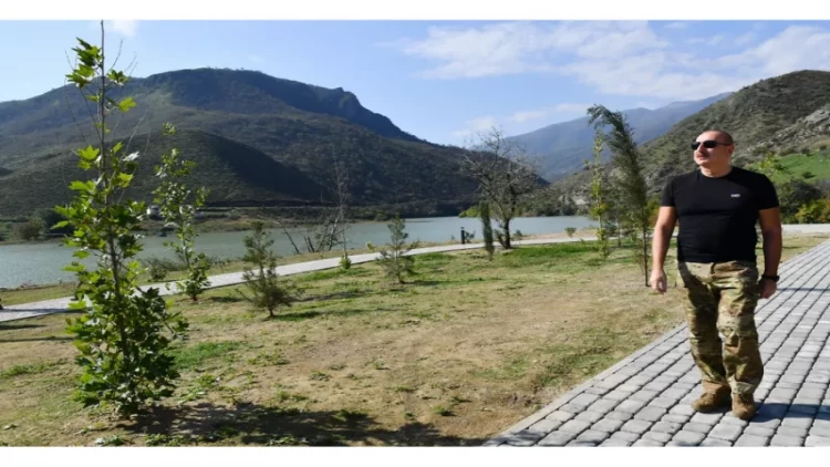 İlham Əliyev Suqovuşanda istirahət parkının açılışında iştirak edib - VİDEO - FOTO