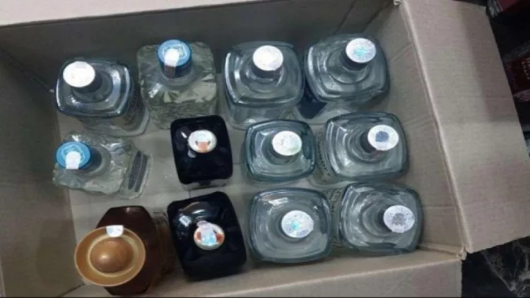 Bakıda marketdə saxta alkoqollu içkilər aşkarlandı - FOTO