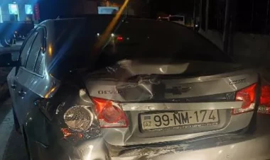 Bakıda zəncirvari qəza - Sürücü başqa millətdəndir - FOTO