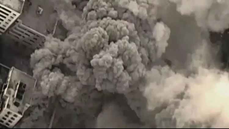 İsrail ordusu Qəzzaya endirilən raket zərbələrindən video yaydı