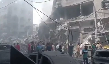 İsrailin Qəzzaya endirdiyi zərbələrdən daha bir VİDEO