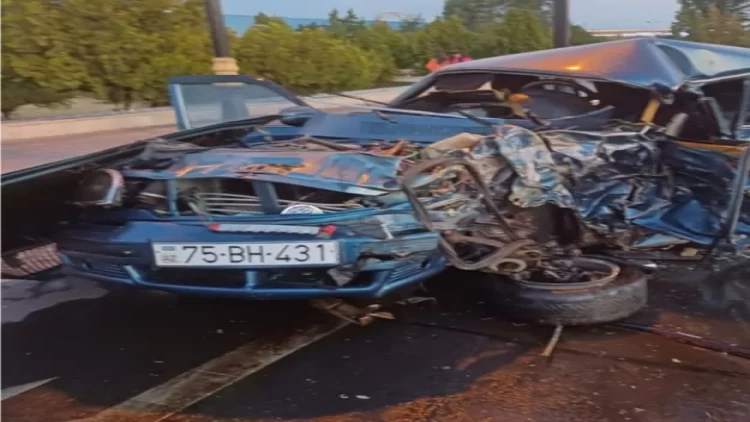 Naxçıvanda ağır yol qəzası - Ölən var - VİDEO