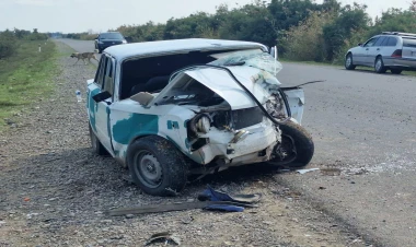 Beyləqanda qəza baş verdi - FOTO