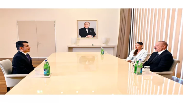 Prezident və Birinci xanım ICESCO-nun Baş direktoru ilə görüşüblər - VİDEO - FOTO