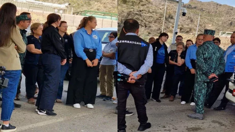 BMT nümayəndələri “Laçın” sərhəd-keçid məntəqəsinə baxıblar - FOTO