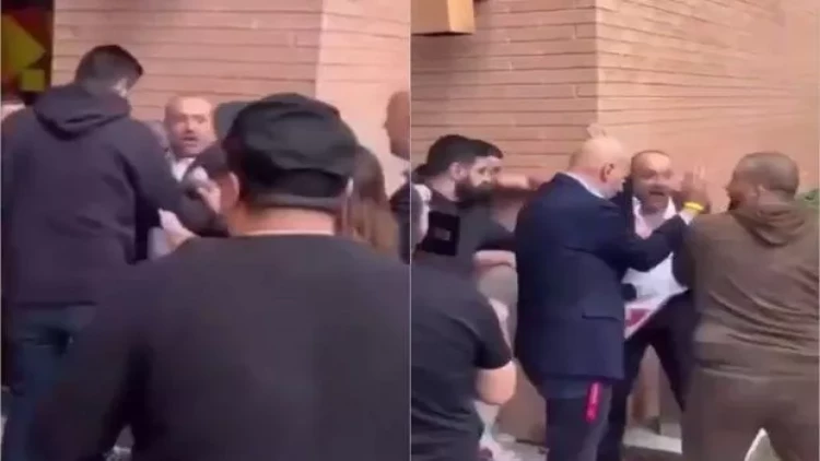 Ermənilər  ABŞ-də Türkiyə rəsmilərinə hücum etdilər - VİDEO