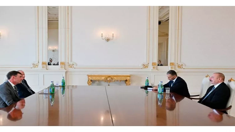 İlham Əliyev Kley Mourini qəbul edib - VİDEO