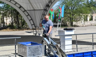 Zəngilan şəhərində 160 yerlik uşaq bağçasının təməli qoyuldu - VİDEO - FOTO