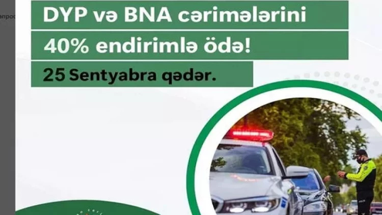 Cəriməni buradan ödəyənlərə 40 % endirim edilir? - RƏSMİ AÇIQLAMA