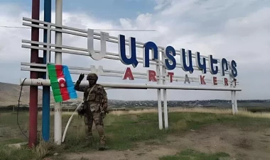 Azərbaycanın bayrağı Ağdərədə qaldırıldı - VİDEO - FOTO