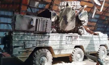 Separatçılardan müsadirə edilmiş döyüş texnikası, silah və sursat - VİDEO