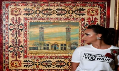 Milena Nəbiyevanın “Qəlbin naxışları” adlı fərdi sərgisi açıldı - FOTO