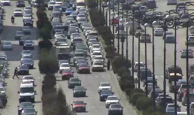 Bakıda qəza oldu, prospektdə tıxac yarandı