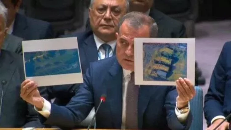 Bayramovun BMT-də nümayiş etdirdiyi FOTOlarda nə əks olunub?