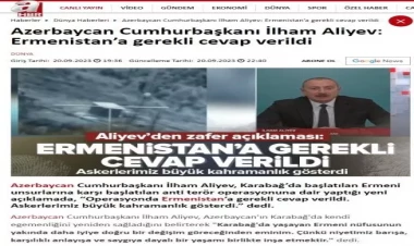 İlham Əliyevin xalqa müraciəti dünya mətbuatında geniş işıqlandırılıb - FOTO