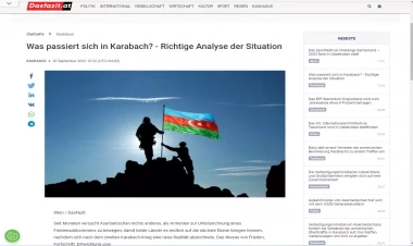 Avstriya nəşri Azərbaycanı müdafiə etdi