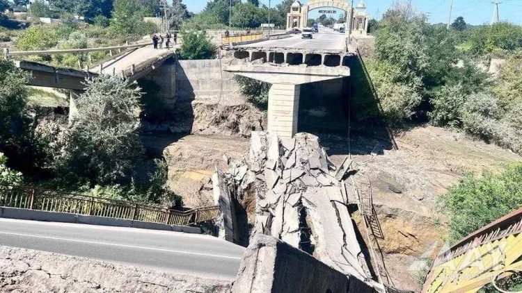 Dağılan körpü ilə bağlı müvəqqəti qərargah yaradıldı