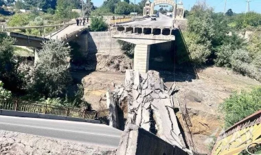 Dağılan körpü ilə bağlı müvəqqəti qərargah yaradıldı