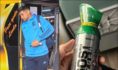 Argentina millisi bu oyun üçün səfərə oksigen balonları ilə yollandı - FOTO