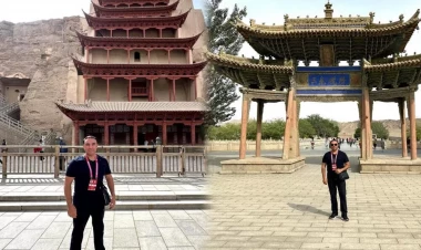 Əməkdar artistin Çin gəzintisi - FOTOlar