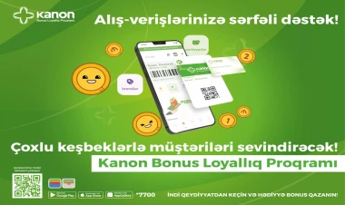 Alış-verişlərinizə sərfəli dəstək! Kanon Bonus Loyallıq Proqramı çoxlu keşbeklərlə müştəriləri sevindirəcək!