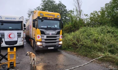 Tarixi QƏLƏBƏ: Ağdam-Xankəndi yolu işə düşdü, yük Xankəndiyə çatıb - VİDEO - FOTO