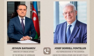 Ceyhun Bayramov Cozep Borellə bölgədəki cari vəziyyəti müzakirə edib