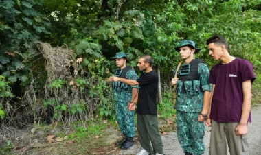 Qanunsuz olaraq ölkəmizə keçmək istəyənlər saxlanıldı - VİDEO - FOTO