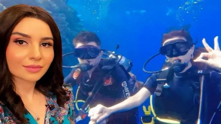 Zaur və Günay suyun altında rəqs etdilər - VİDEO