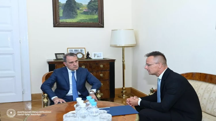 Ceyhun Bayramov Macarıstan XİN rəhbəri ilə görüşdü - FOTO