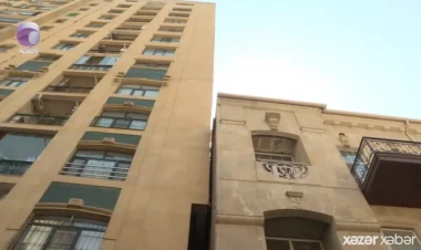 Bakıda çoxmərtəbəli bina sakinləri qorxu içində saxlayır - VİDEO