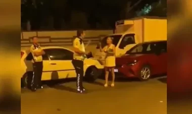 “Sülalənin gücü çatmaz...” – Qadın sürücü yol polisini HƏDƏLƏDİ - VİDEO