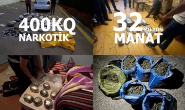 Azərbaycanda 32 milyon manatlıq narkotik qanunsuz dövriyyədən çıxarılıb