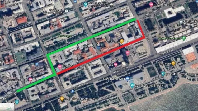 Bakının mərkəzində bu yol bağlanacaq - SÜRÜCÜLƏRİN NƏZƏRİNƏ