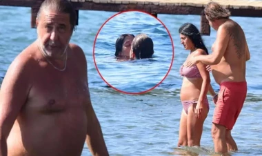 Məşhur sənətçi sevgilisi ilə xalq çimərliyinə getdi - ÖPÜŞDÜLƏR - FOTO