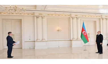 Prezident Rusiyanın yeni səfirinin etimadnaməsini qəbul edib - VİDEO - FOTO