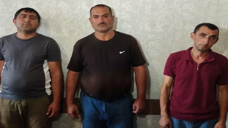 Şamaxıda xəstə atları kəsib satmaq istəyən şəxslər saxlanılıblar - FOTO