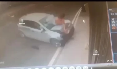 Bakıda avtomobil hamilə qadını belə vurdu - Dəhşət dolu VİDEO