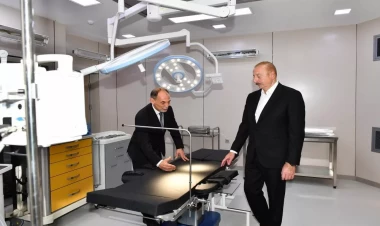 Samux Rayon Mərkəzi Xəstəxanasının yeni binasının açılışı olub - FOTO