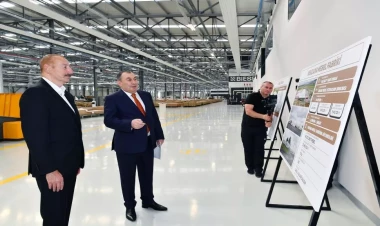 İlham Əliyev Qazaxda “Venzana” mebel fabrikinin açılışında iştirak edib - VİDEO - FOTO