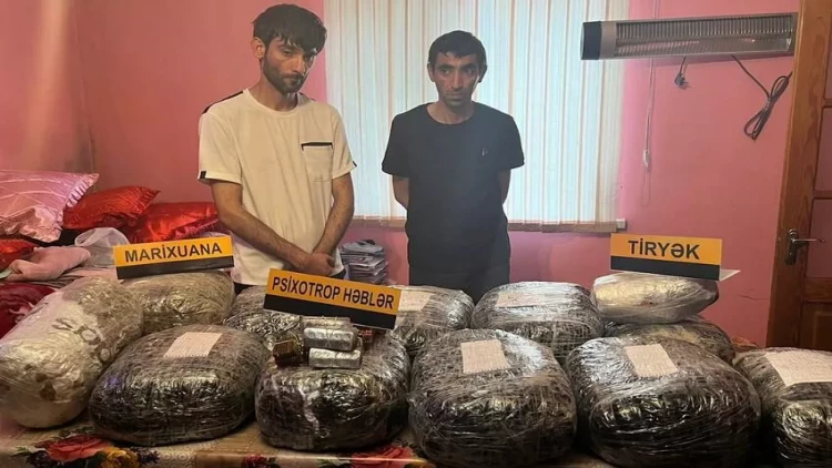 İrandan 73 kq narkotik vasitə gətirən dəstə üzvləri həbs olunub - VİDEO