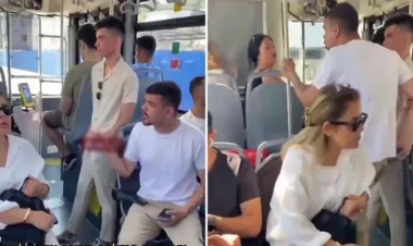 Avtobusda dava: “Həbsdən təzə çıxmışam, atama yazığım gəlmədi, sənə heç gəlməz” – VİDEO