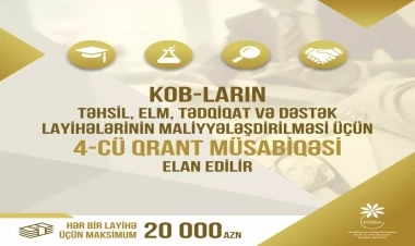 KOBİA 4-cü qrant müsabiqəsini elan edib