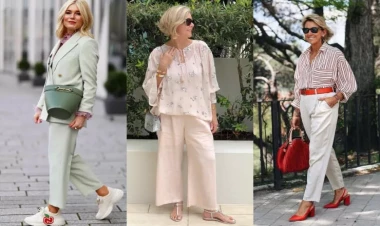 50 yaşdan yuxarı xanımlar üçün kombin təklifləri - FOTOlar