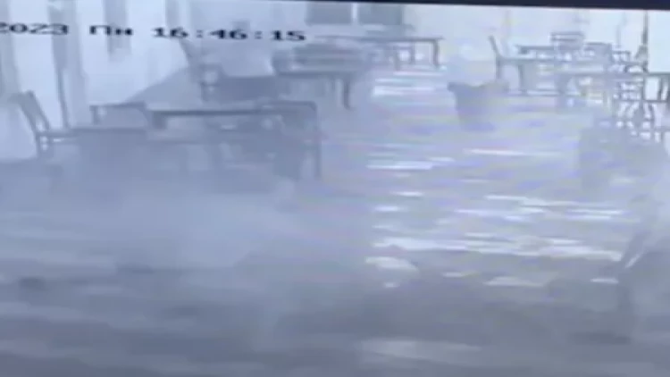 Sumqayıtda rəngsaz işlədiyi ofisə hücum etdi - VİDEO