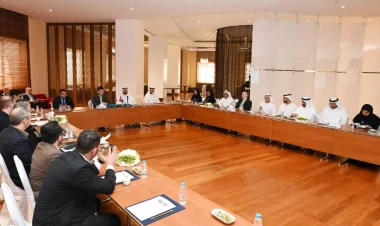 Azərbaycan - Birləşmiş Ərəb Əmirlikləri Birgə Biznes Şurasının həmsədrlərinin ilk iclası keçirilib - FOTO