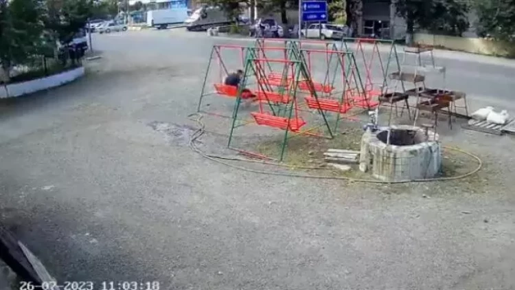 Lənkəranda zəlzələ anı - VİDEO