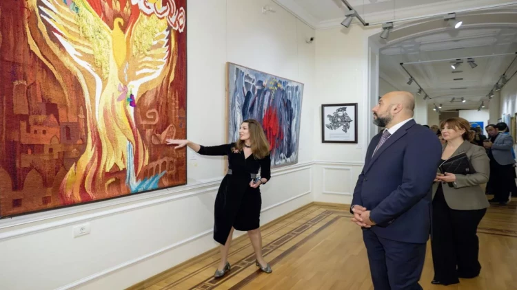 Azərbaycan Milli İncəsənət Muzeyində “Zəfərin rəngləri” adlı sərginin açılış mərasimi keçirilib - FOTO
