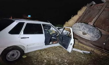 Ağır qəza - 6 nəfər xəsarət aldı - FOTO