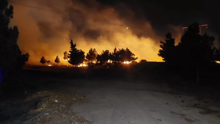 Xətaidə qamışlıq sahədə baş vermiş yanğın tam məhdudlaşdırılıb - FOTO - VİDEO - CANLI YAYIM - YENİLƏNİB